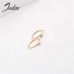 JOOLIM GOLD FINCHING DAINTY CRYALL CLOGAW STAINE Rings 2021 ювелирные изделия X0715
