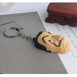 Car Keychains La Casa De Papel Mask Keychain Salvador Dali Money Heist  Keyring for Women Men Car Accessories Jewelry