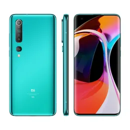 Oryginalny telefon komórkowy Xiaomi Mi 10 Mi10 5G 8GB RAM 128GB 256GB ROM Snapdragon 865 108MP AI NFC Android 6.67 "AMOLED zakrzywiony pełny ekran identyfikator linii papilarnych twarz inteligentny telefon komórkowy