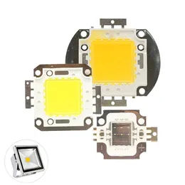 خرزات خفيفة 10/20/30/50/100W DC 12V 36V COB COB رقائق مصباح المصباح لمصباح المصباح لأضواء كاشفة حديقة مربع متكاملة