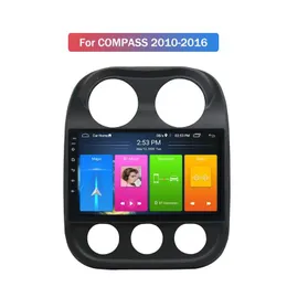 10 polegadas android carro dvd player radio estéreo com BT GPS Navegação para Jeep Compass 2010-2016
