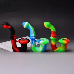 Rainbow Charlotte narghilè Modo morbido tubo in silicone fumare tubo dell'acqua del tabacco