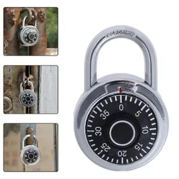 Zinc alloy lock Hardened Steel Shackle Dial Combination Luggage Locker turntable passwords padlock gym closet safe