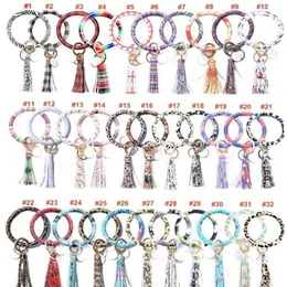 90 färger Tassels Keyring Armband Handledstillbehör Keychain Party Favor Bangle Key Ring Chain for Women