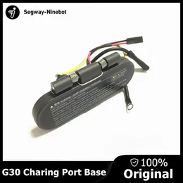 Original Smart Electric Scooter Charing Port Base Assembly for Ninebot MAX G30 KickScooter Skateboard Replacement