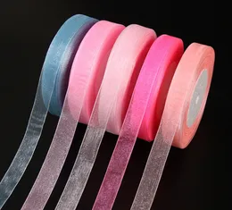 15mm(45meters/roll) Organza Ribbon Wrapping Christmas Gift Wrap Party Home DIY Gifts Packaging Wedding Decoration Tapes Chiffon Ribbons