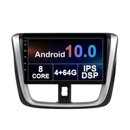 2 DIN Car DVD Odtwarzacz GPS Radio Stereo dla TOYOTA VIOS 2016-2017 W Dash Head Unit Video Audio Support OBD Android 10 9 cal