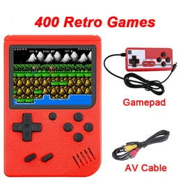 Portable Console Game Console 400 Retro Gry w 1 AV OUT DWO GRAY GAMEPADS dla dzieci prezenty