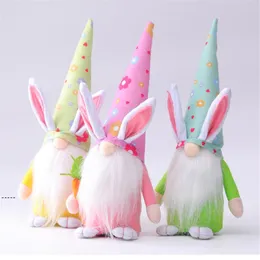 Neweaster Bunny Gnomes Faceless Doll Girl Room Decor Presenter Dvärg Hem Party Hushåll Ornaments Barnleksaker RRF12286