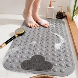 Badematten 1 stück Elliptische TPE rutschfeste Badezimmermatte Massage Pad Dusche Silikon Saugnapf Fußbürste Abgestorbene Haut Punkt Perle