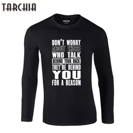 TARCHIA Inspiring Motivation Quote T-Shirts Brand Clothing Tshirt Men Trend Slim Fit Long Sleeve T Shirt Mens 100% Cotton 210629