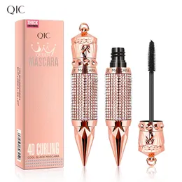 Qic drottning mascara vattentät 4d curling 8,5 g tjock förlängning ingen smudging makeup svart mascara