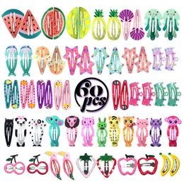 Children's spray paint printing oil dripping fruit animal hairpin BB clip set hair trim clip