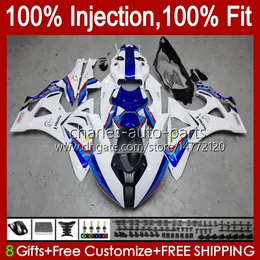 Wtrysk Mold Bodys dla BMW S-1000RR S 1000RR 1000 RR S1000-RR 09-14 19NO.10 S1000RR 09 10 11 12 13 14 S1000 RR 2000 2011 2012 2013 2014 OEM Wishings Kit Factory Blue