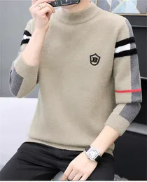 MENS Sweatshirts Knits Sweaters Jacket Luxury Hoodies Men's Warm Suit New Letter Brodery Crew Neck Sweater Långärmning Pullover Casual Tops Men Klädstorlek S-3XL