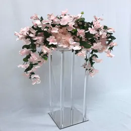 装飾結婚式の透明な花の花の中心部テーブルの飾り飾りの中心的なイベント装飾ブライダルシャワーの誕生日の装飾セットSenyu718