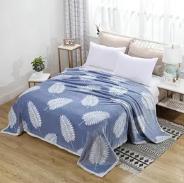 Winter Flannel Madrass Trendy Hushållsängkläder Håll Varm Bad Sheet Multifunktion Blanket Soft Blanket (ingen örngott) F0266 210420