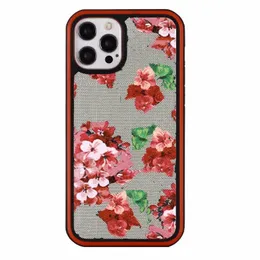 Luxurys Telefonväskor för iPhone 12 Mini 11 Pro Max XS XR X 8 7 Plus Bee Snake Print Cover Mobile Mobiltelefon Coque Shell Fundas Designers Case Tillbehör Skyddande