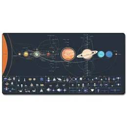 Mrosaa Office Computer Table Keyboard Big Mouse Pad Solar System Rubber Cushion Desk Non-slip Gamer Mousepad Mat