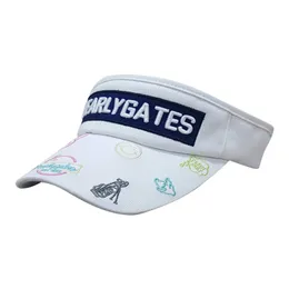 春夏ユニセックスPGゴルフハットDLACKと白い色刺繍野球帽アウトドアスポーツレジャーピークキャップ