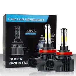 Car Led Headlight H1 H3 H7 Auto Bulbs Lights H8/H9/H11 9005/HB3/H10 6500K D6 Waterproof IP67 Headlamps COB Chip Super Brightness