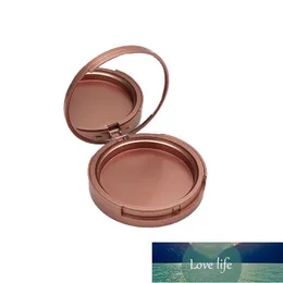 Förpackning Flaskor Tom Kompakt Pulverbehållare Singel Dia.59mm Matt Rose Gold Makeup Packaging Highlight Blush With Mirkel