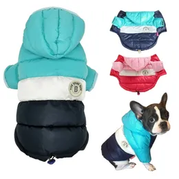 Waterproof Big Dog Jacket Autumn Winter Warm Clothes For Small Large Dogs Hooded French Bulldog Pug Coats Pet Clothing Outfits 211027