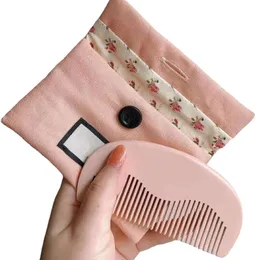 Mini pentes fofos práticos escovas de cabelo de sândalo com caixa de presente pente de design para mulheres meninas presentes de feriado 00888 item