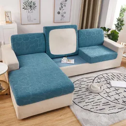 Stuhlabdeckungen Jacquard elastisches Sofa-Sitzbezug Massivfarbe Weiche Couch Kissen für Wohnraum-Raum-Schutz-Fundas-Slipcover