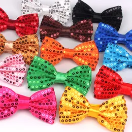 Moda muszka dla mężczyzn kobiet klasyczne cekiny bowtie przyjęcie weselne bowknot dorosłych męskie bowties Cravats yellow