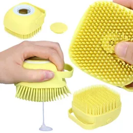 Bathroom Puppy Dog Grooming Massage Gloves Brush Soft Safety Silicone Pet Accessories for Cats Tools