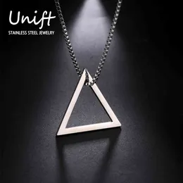 Designer Necklace Luxury Jewelry Unift Minimalist Geometric For Men Stainless Steel Triangle Rhombus Choker Hip Pop Punk Party Birthday Gift