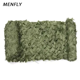MENFLY 1.5M Wide Army Green Simple SUN-SHELTER Outdoor Prevent Shooting Concealed Cover Netting Yard Decoration Shading Net Y0706