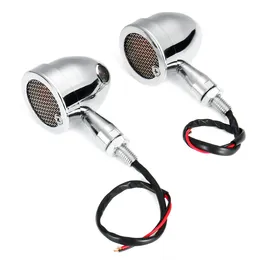 12V Moto Grill Bullet LED Indicatori di direzione Indicatori luminosi rossi