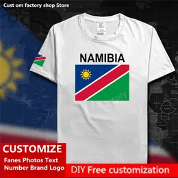 Namibia t Shirt مخصص جيرسي المشجعين DIY رقم اسم العلامة التجارية الشارع HIP HOP HOP LOOSE CASTAL TIRT NAM Namibian 220620