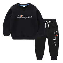 Autunno nuovi uomini donna set di abbigliamento tuta con cappuccio casual tinta unita pullover spesso e pantaloni lunghi set da 2 pezzi tuta sportiva da uomo jogger