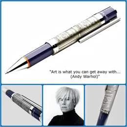 Großhandel Rollerball Stift Limitierte Ausgabe Andy Warhol Classic Ballpoint Pens Reliefs Barrel Schreiben Sie Smoth School Office M Stationerie