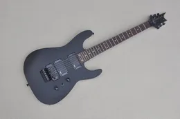 Factory Custom 6-saitige E-Gitarre mit schwarzer Hardware, Palisander-Griffbrett, satiniertes Finish, bietet maßgeschneiderten Service