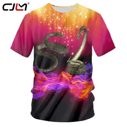 Koszule męskie swobodny gwiaździsty płomień wąż oneck upuść letnie Chiny 3D T -koszulki Hurtowe 220623