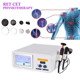 Ny 2 i 1 448KHz Back Knee Pain Relief EMS RF Fysioterapiutrustning CET RET RET