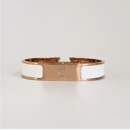 Högkvalitativ designer design armband rostfritt stål rosguld spänne armband mode kärlek smycken män och kvinnor armband original sammet väska