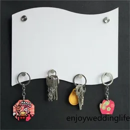 MDF Key Tither Hanging Board Sublimation Placas de Pendurar Em Branco Bandeira Forma Placas Personalizado DIY Casa de Banho Acessórios de Cozinha Alfândega 13 4mH SXA10