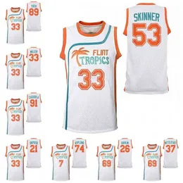 A001 53 Jeff Skinner Movie Basketball Jersey Rasmus Dahlin Alex Tuch Cody Eakin Casey Mittelstadt Kyle Okposo Mark Pysyk Colin Miller Drake