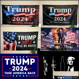 Donald 2024 Flag Keep America رائعة مرة أخرى LGBT USA قد تغيرت RES استعادة 3 × 5 قدم 90x150 سم تسليم التسليم 2021 لافتة