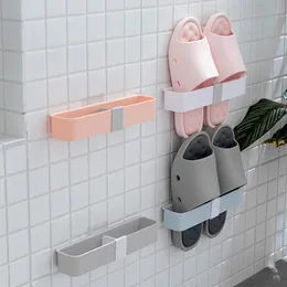 Szafa do przechowywania w łazience Kapcie łazienkowe Ręcznik wielofunkcyjny wiszący na ścianach składany bez perforowanej instalacji Organizator