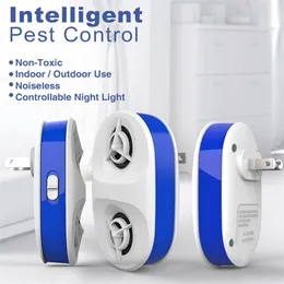 Nuovo dispositivo repellente per mouse elettronico per il repellente per le zanzare con doppia luce notturna T200619