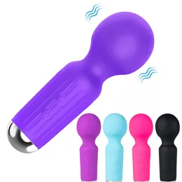 20モードMINI AV Vibrator Magic Wand for women cloritis Stimital vagina g Spot USB充電セクシーなおもちゃ大人18