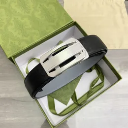 Cintura da uomo di design di lusso Larghezza 3,8 cm 24k Fibbia in acciaio puro Strato superiore in pelle 4 stili Scatola da cintura di altissima qualità Pacchetto completo