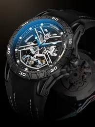 Orologi da polso Luxury Skeleton Watch Men Automatic Mechanical Sports 48mm Top Brand Self Winding Mens Luminous Clocks 2022Wristwatches