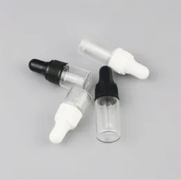 1ml 2ml 3ml 4ml 5ml Glass Bottle Clear Essential Oil Serum With Dropper Perfume Bottles Reagent Pipette Liquid Refillable Fragrance Cosmetics Travel Container